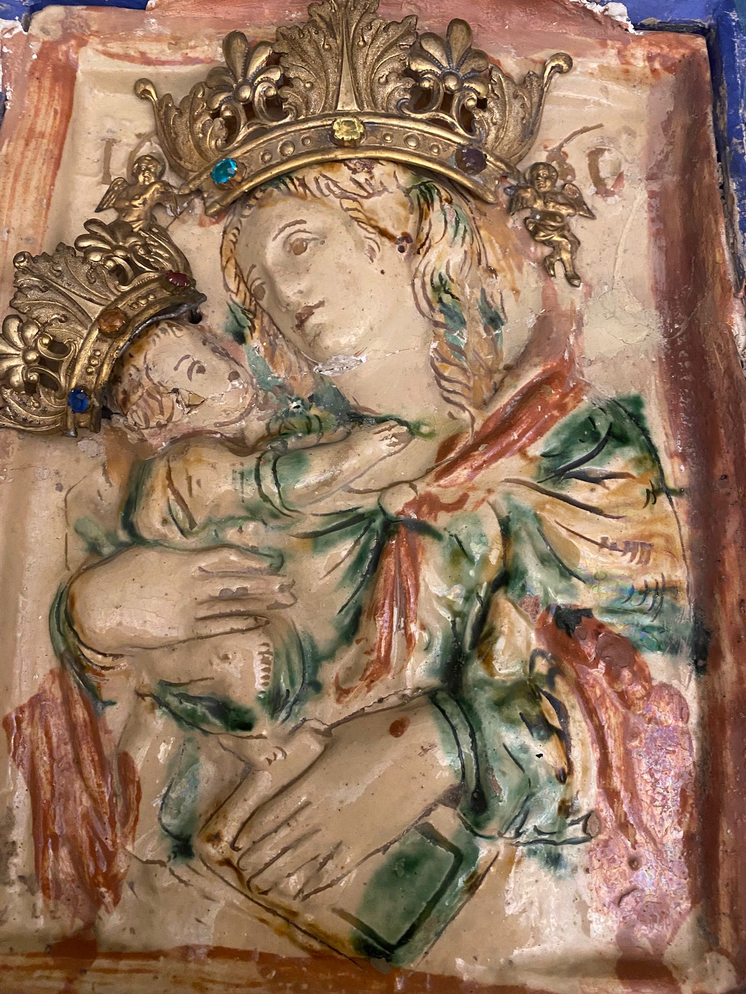 Formella originale della Madonnina ritrovata